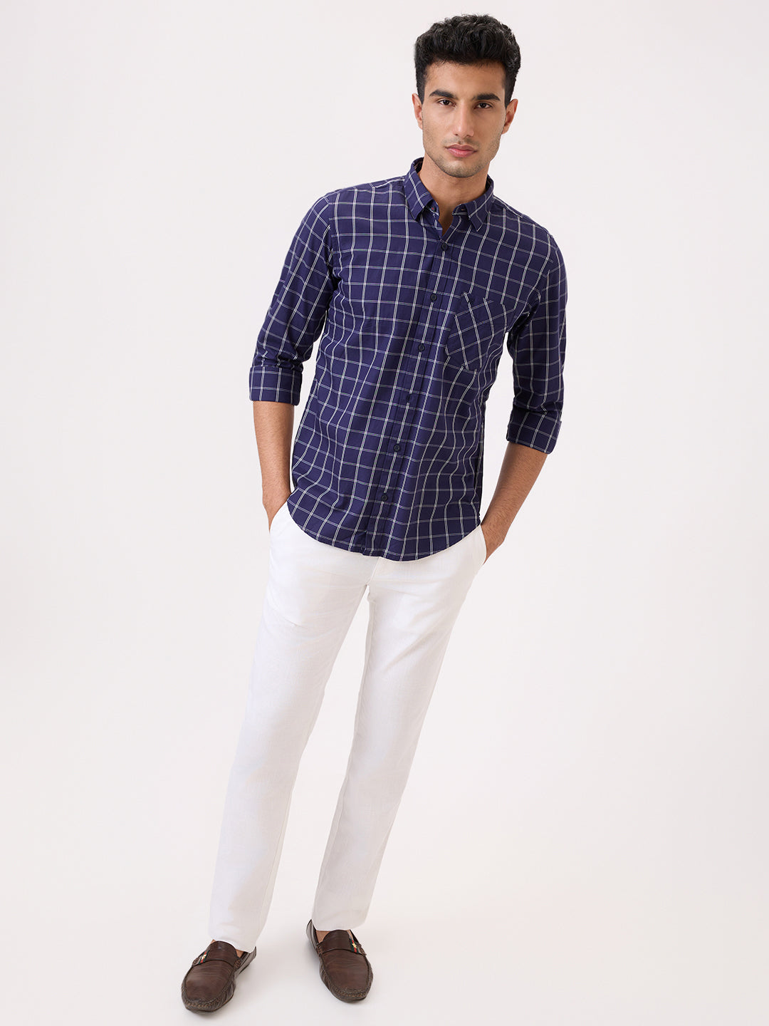 Raymond Blue Casual Shirt 
