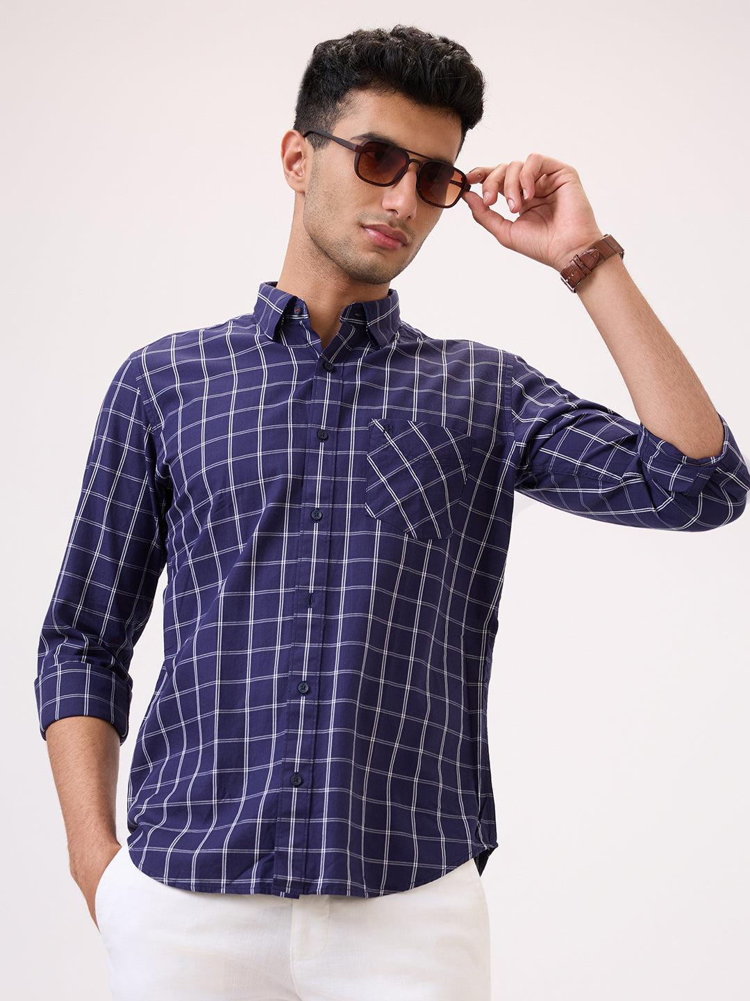 Raymond Blue Casual Shirt 