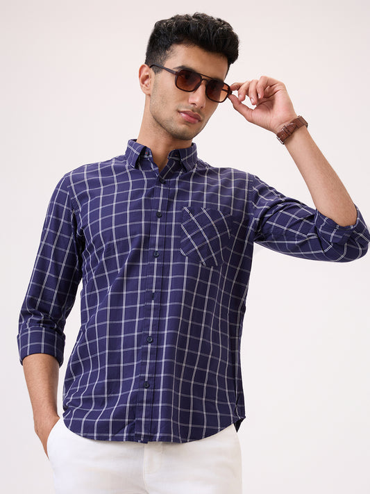 Raymond Blue Casual Shirt 
