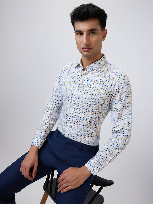 Raymond Yellow Casual Shirt 