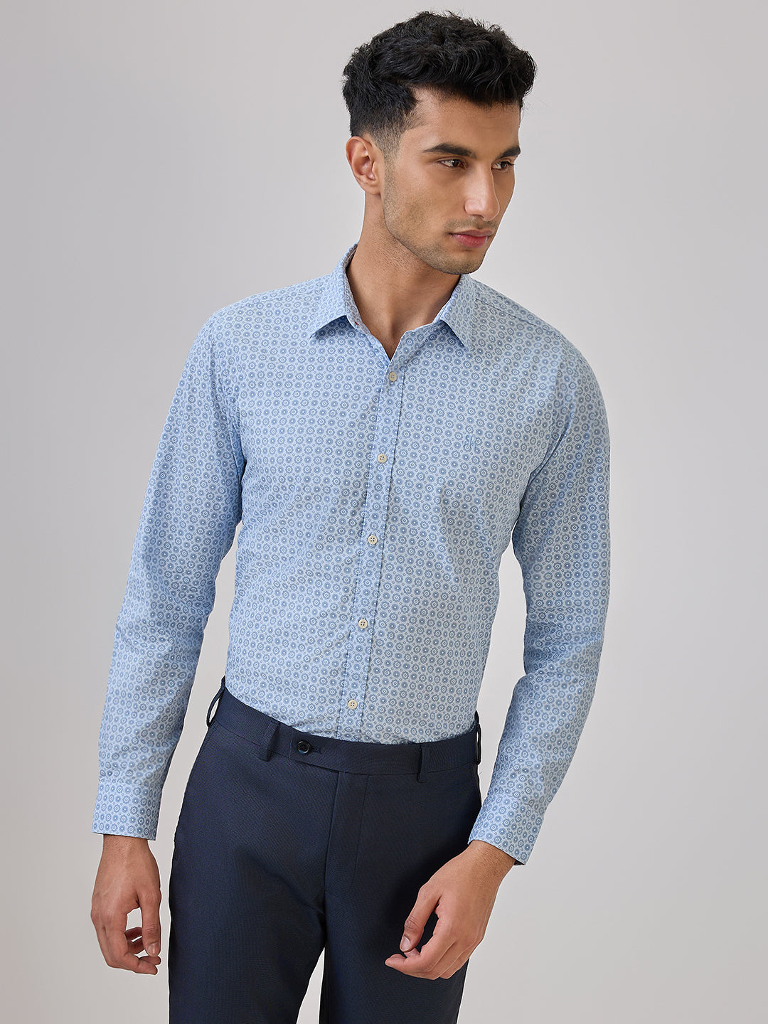 Raymond Blue Casual Shirt 
