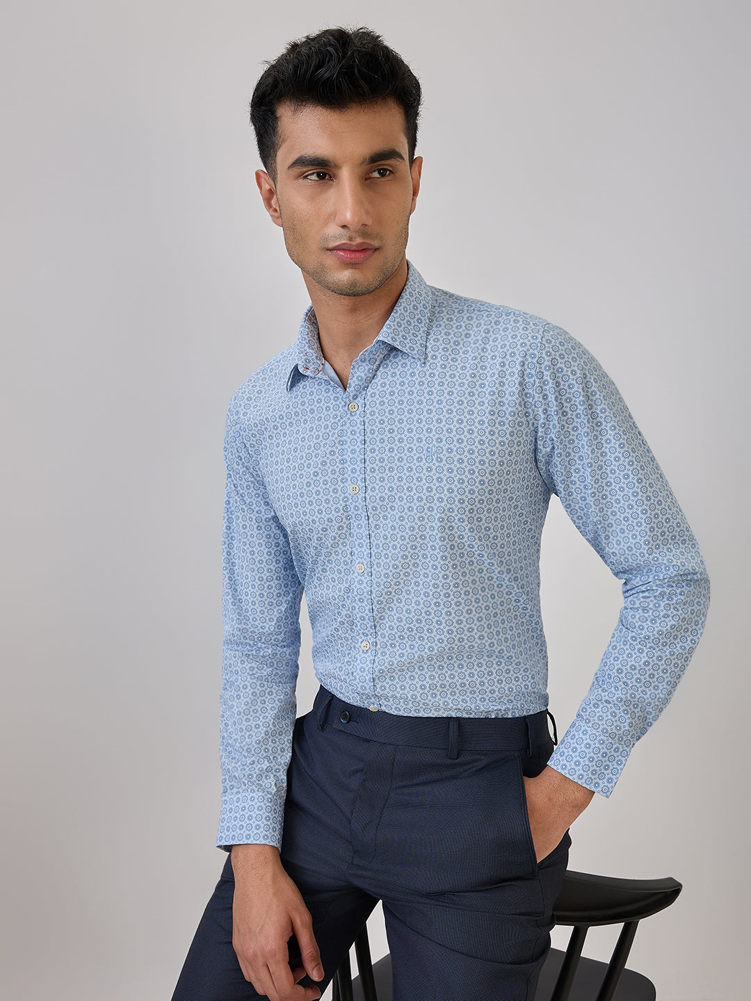 Raymond Blue Casual Shirt 