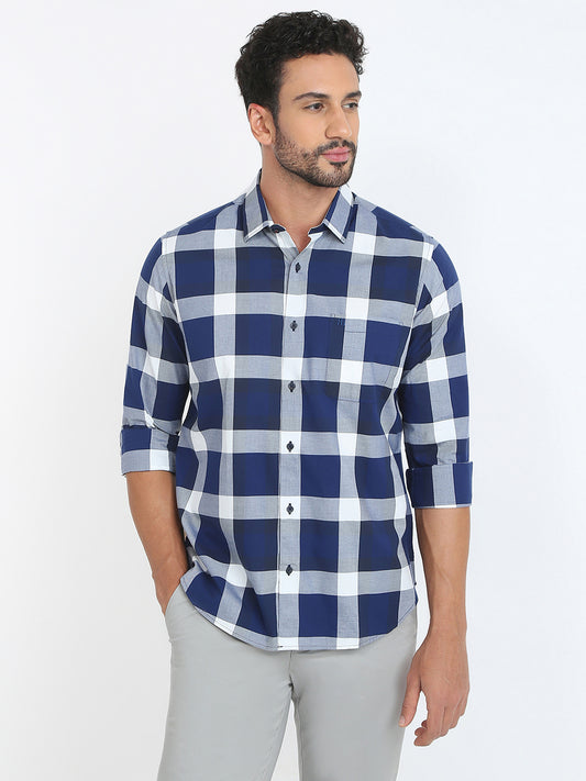 Raymond Blue Casual Shirt 