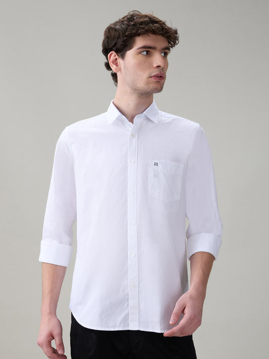 Raymond White Casual Shirt 