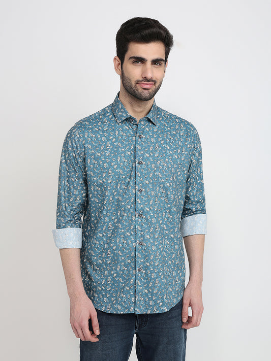 Raymond Blue Casual Shirt 