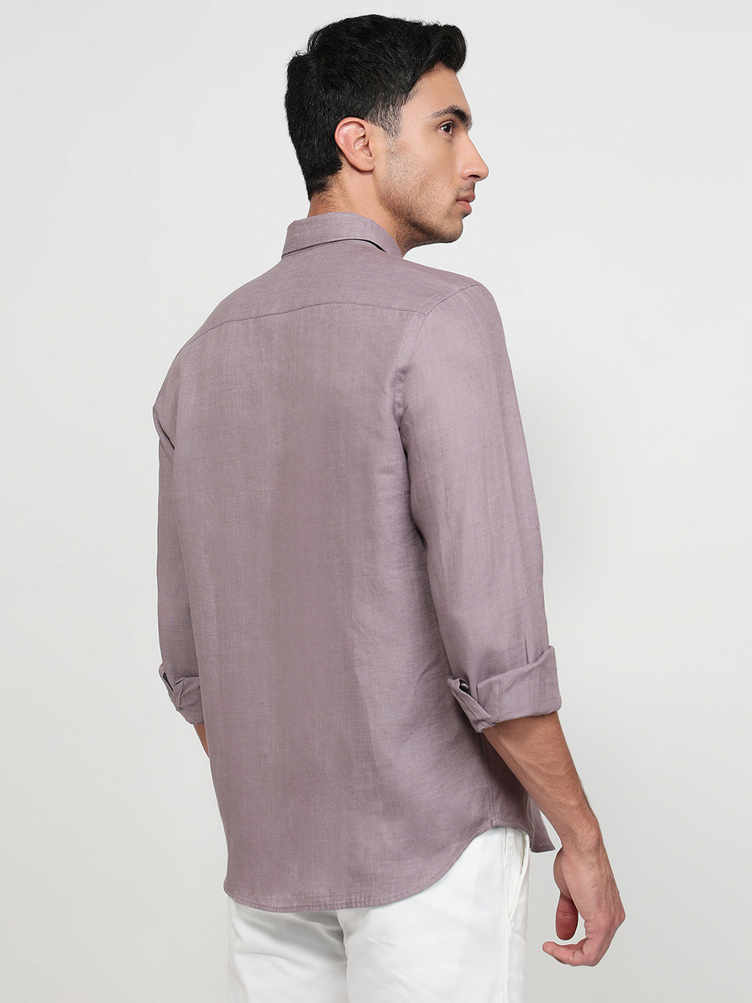 Raymond Purple Casual Shirt