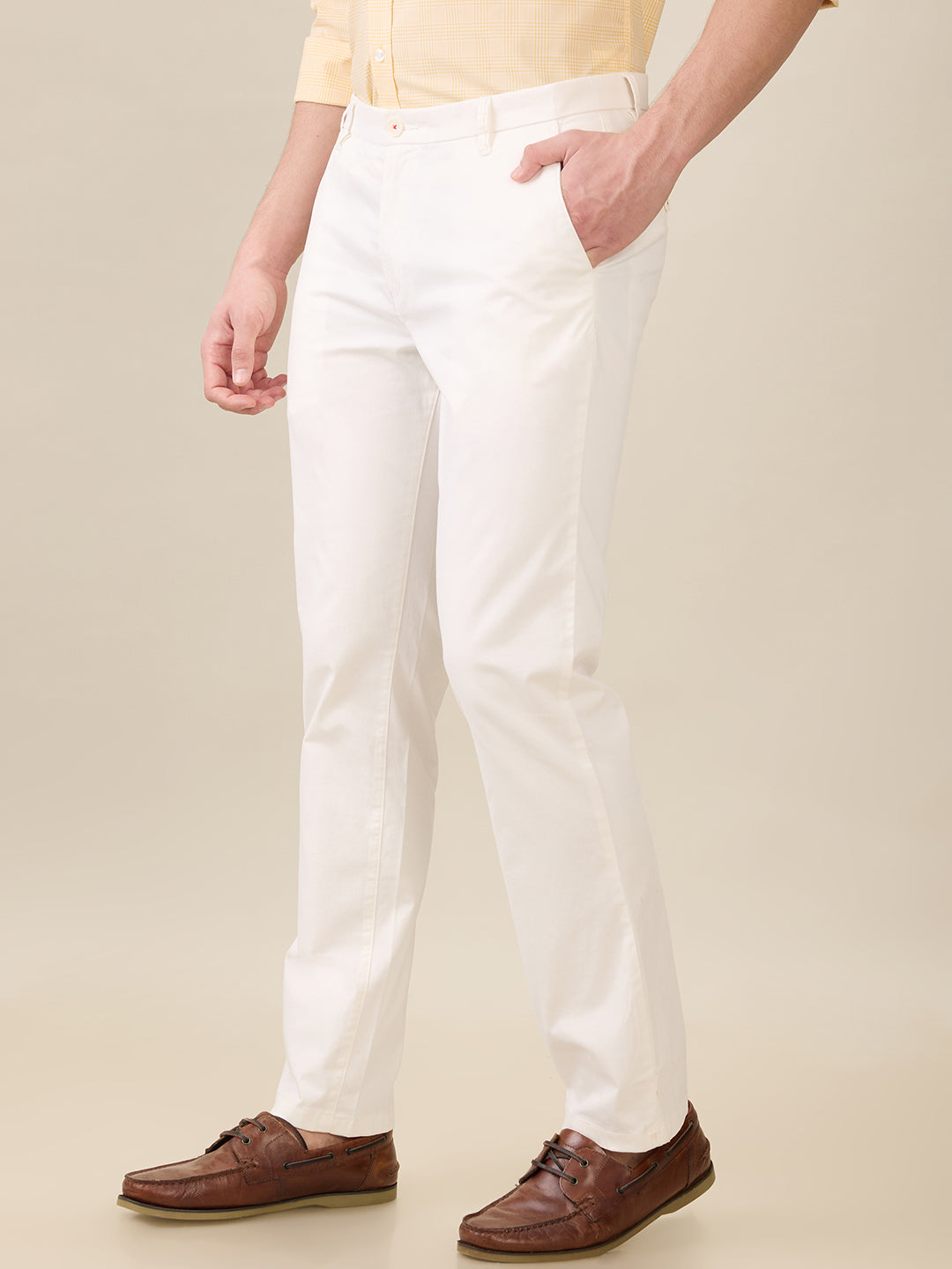 Raymond White Trouser