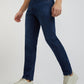 Men Blue Slim Fit Solid Cotton Blend Jeans