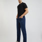 Men Blue Slim Fit Solid Cotton Blend Jeans