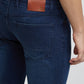 Men Blue Slim Fit Solid Cotton Blend Jeans