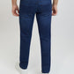 Men Blue Slim Fit Solid Cotton Blend Jeans