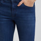 Men Blue Slim Fit Solid Cotton Blend Jeans