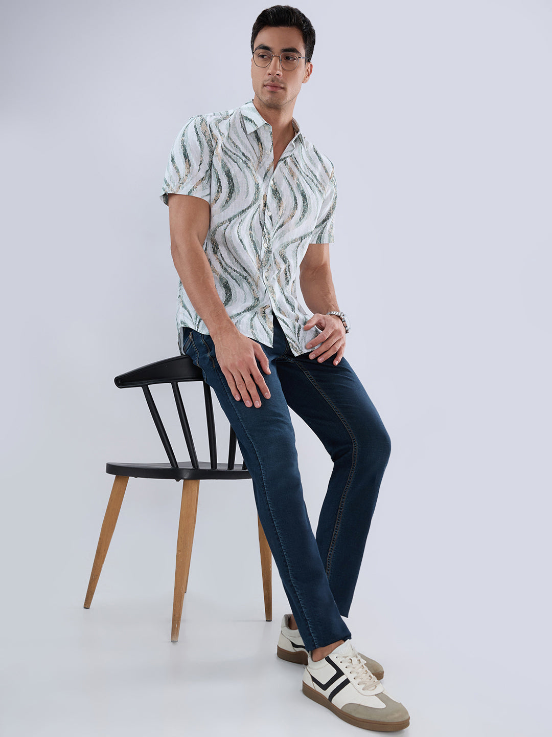 Raymond Men Blue Slim Fit Solid Jeans