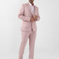 Raymond Men Red Structured Regular Fit Polyester Blend Suit