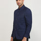 Raymond Men Blue Regular Fit Solid Blazer