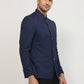 Raymond Men Blue Regular Fit Solid Blazer