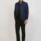 Raymond Men Blue Regular Fit Solid Blazer