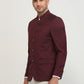 Raymond Men Maroon Regular Fit Solid Blazer