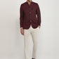 Raymond Men Maroon Regular Fit Solid Blazer