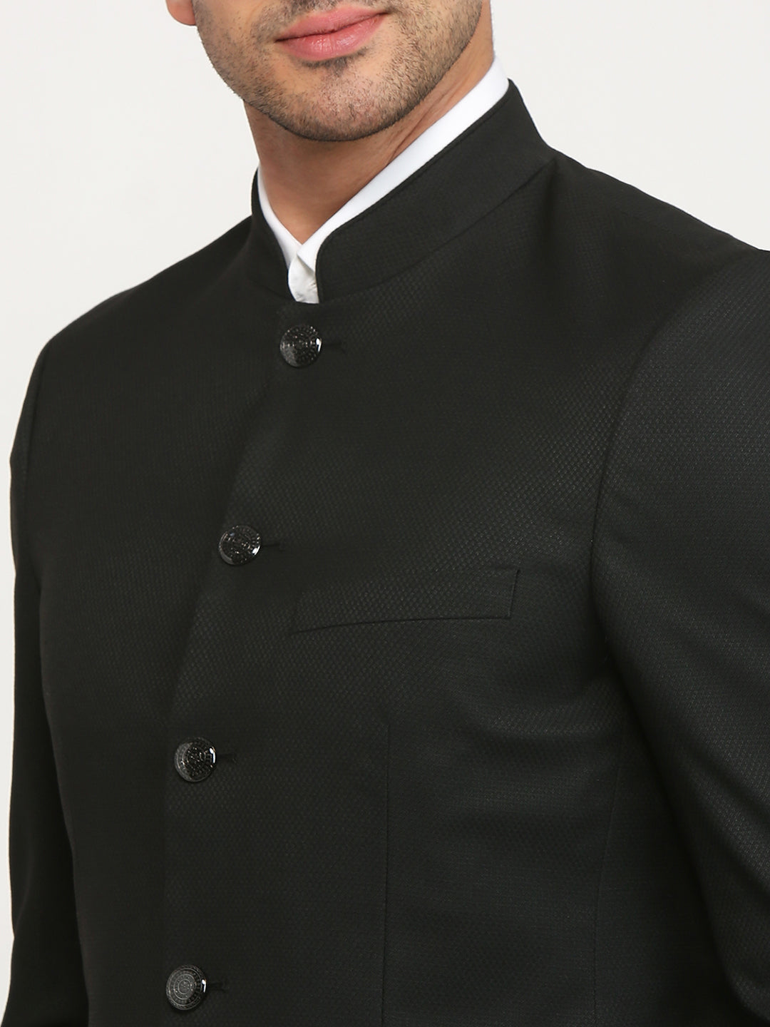 Raymond Men Black Regular Fit Solid Blazer