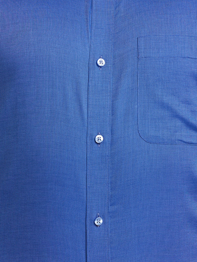 Raymond Blue Structure Contemporary Fit Cotton Formal Shirt