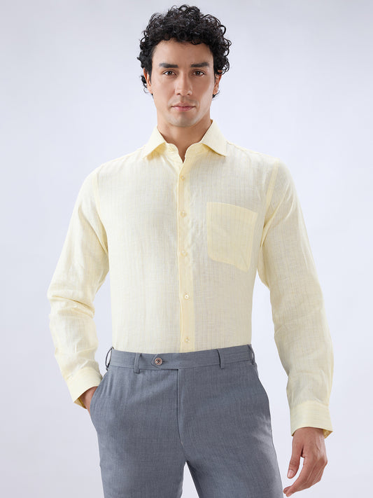 Raymond Yellow Formal Shirt