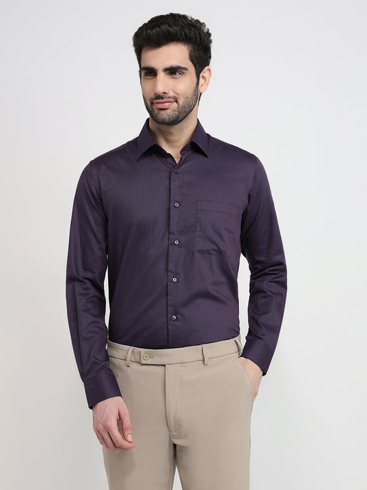 Raymond Purple Formal Shirt 