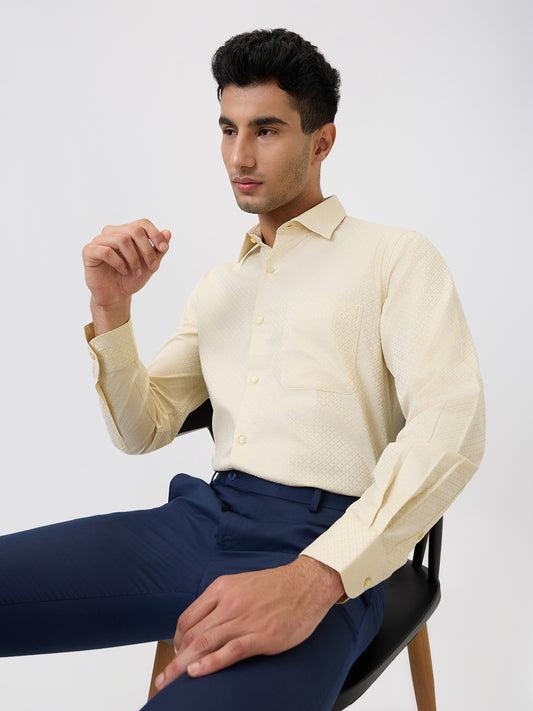 Raymond Yellow Formal Shirt