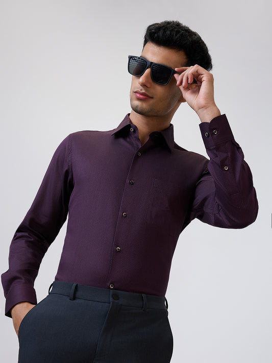 Raymond Purple Formal Shirt
