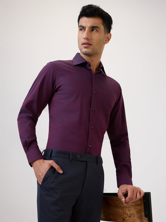 Raymond Maroon Formal Shirt