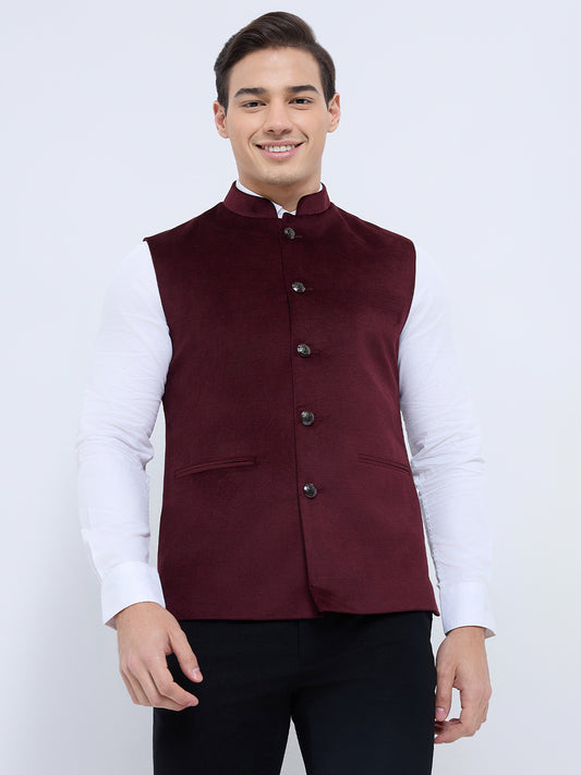 Raymond Maroon Waist Coat