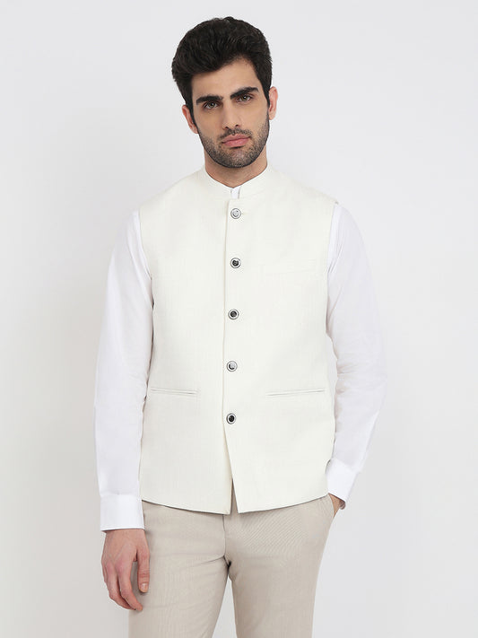 Raymond White Waist Coat