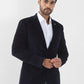 Raymond Men Blue Corduroy Slim Fit Cotton Blend Blazer