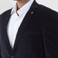 Raymond Men Blue Corduroy Slim Fit Cotton Blend Blazer