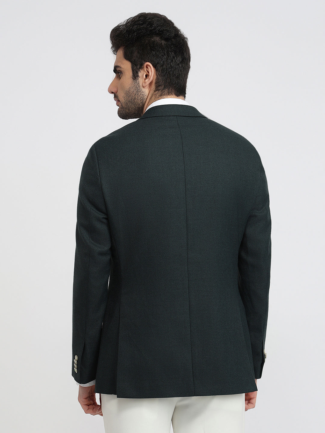 Raymond Men Green Contemporary Fit Solid Formal Blazer – MyRaymond