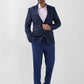 Raymond Men Blue Checks Contemporary Fit Wool Blend Blazer