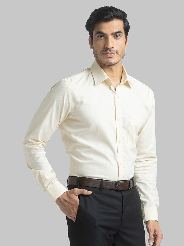 Raymond Yellow Formal Shirt