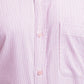 Raymond Men Pink Striped Contemporary Fit Cotton Formal Shirt