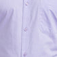 Raymond Purple Solid Contemporary Fit Cotton Formal Shirt