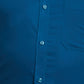 Raymond Blue Solid Contemporary Fit Cotton Formal Shirt