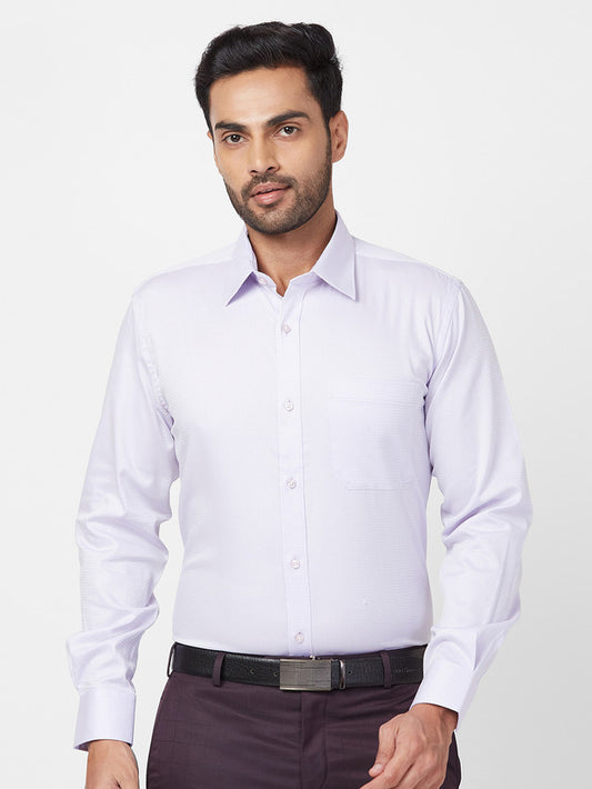 Raymond Purple Structure Contemporary Fit Cotton Formal Shirt