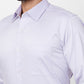 Raymond Purple Solid Contemporary Fit Cotton Formal Shirt