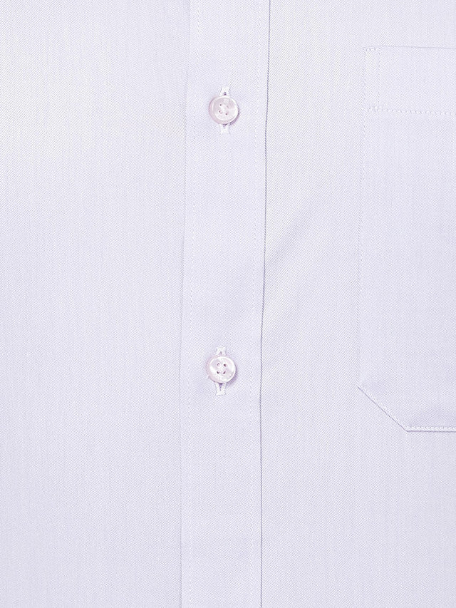 Raymond Purple Solid Contemporary Fit Cotton Formal Shirt