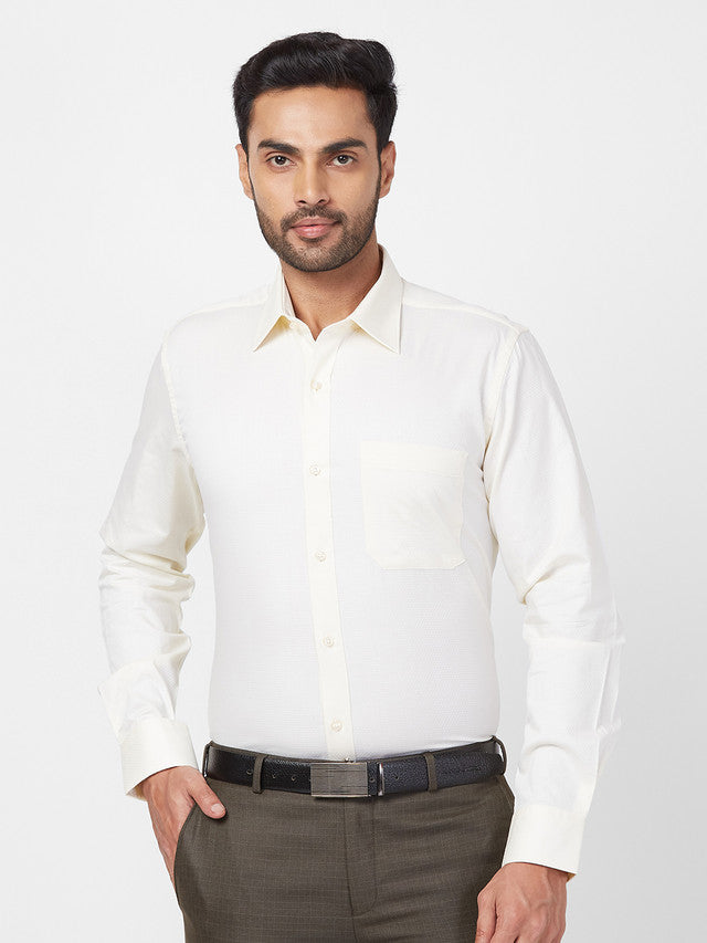 Raymond Yellow Formal Shirt