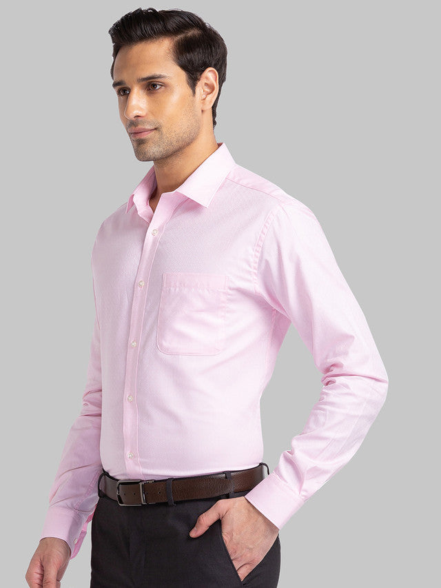 Raymond Red Jacquard Slim Fit Cotton Formal Shirt – MyRaymond