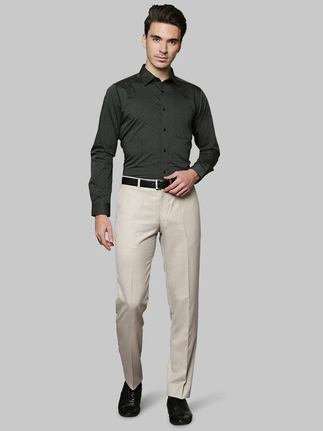 Raymond Grey Structure Slim Fit Cotton Formal Shirt – MyRaymond