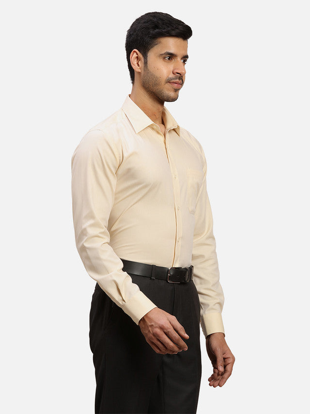 Raymond Yellow Formal Shirt