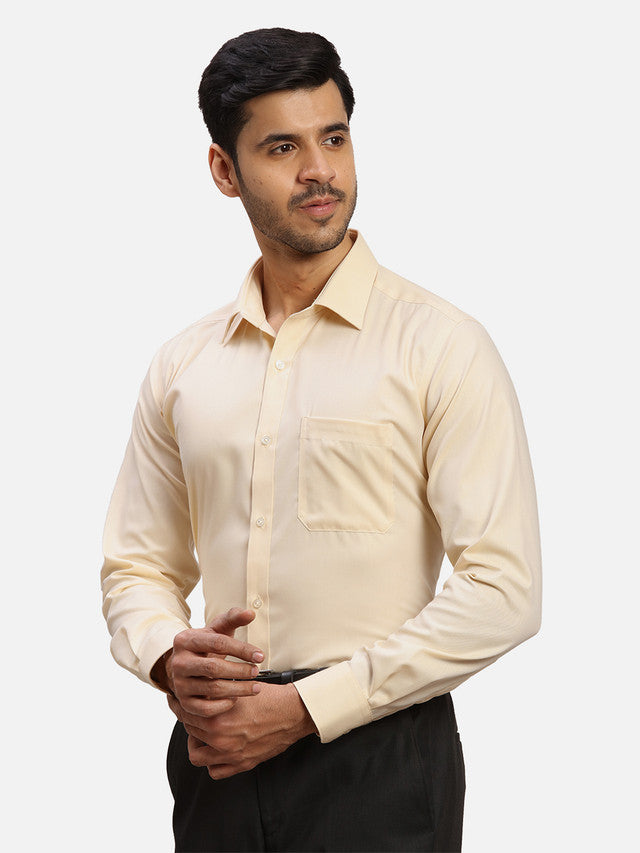 Raymond Yellow Formal Shirt