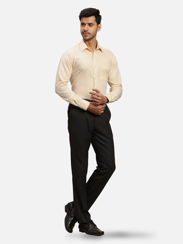 Raymond Yellow Formal Shirt