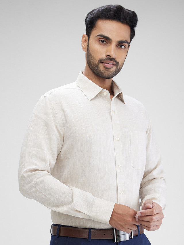 Raymond Beige Formal Shirt